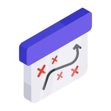 Taktik planın eşsiz bir tasarım simgesi