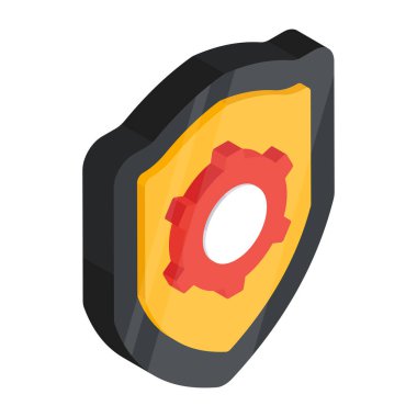 Güvenlik ayarlarının eşsiz tasarım simgesi