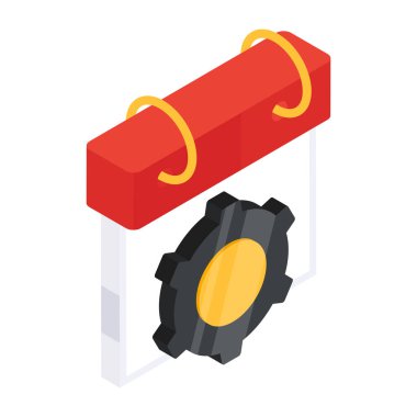 Takvim yönetiminin vektör tasarımı 