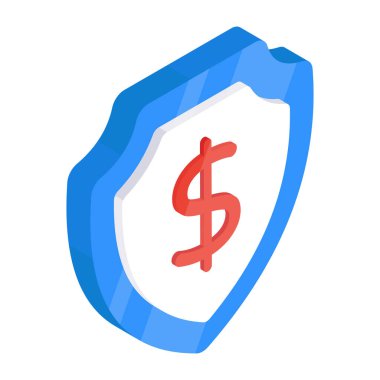 Dolar güvenliğinin birinci sınıf tasarım simgesi 