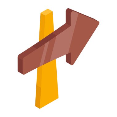 Sağ ok panosunun yaratıcı tasarım simgesi