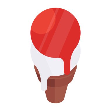 Modern dondurma tasarımı simgesi