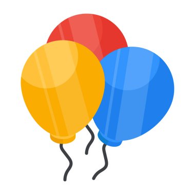 Balonların yaratıcı tasarım simgesi 