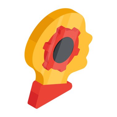 Beyin gelişiminin kavramsal düz tasarım simgesi 