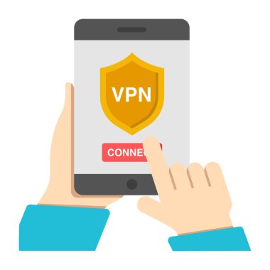 Mobil Vpn 'nin bir simge tasarımı