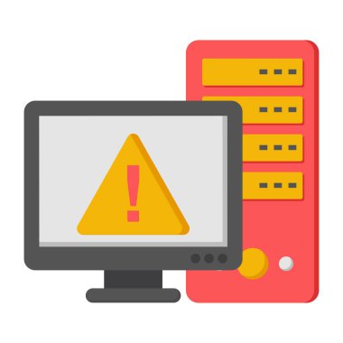 Veri uyarısı için bir moda tasarım simgesi 