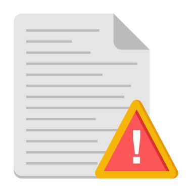 Dosya uyarısının yaratıcı tasarım simgesi