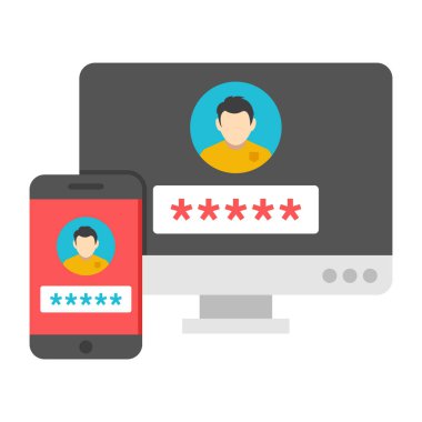 Kullanıcı girişinin güzel bir tasarım simgesi