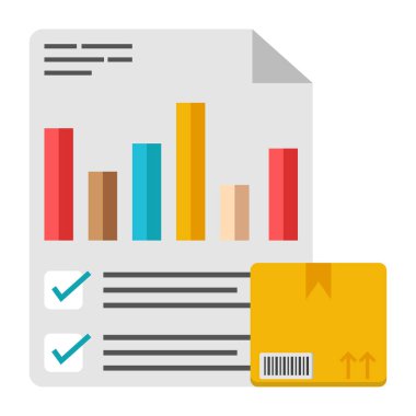 Lojistik analitiğin düzenlenebilir tasarım simgesi 