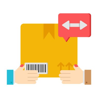 Paket vermenin düzenlenebilir tasarım simgesi