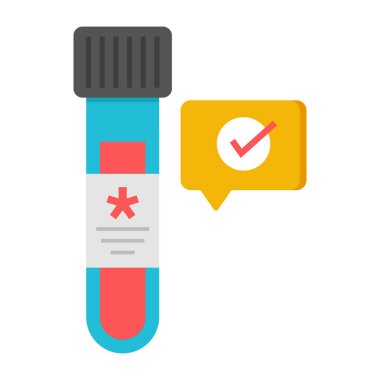 Örnek tüpün, laboratuvar aletlerinin düzenlenebilir tasarım simgesi