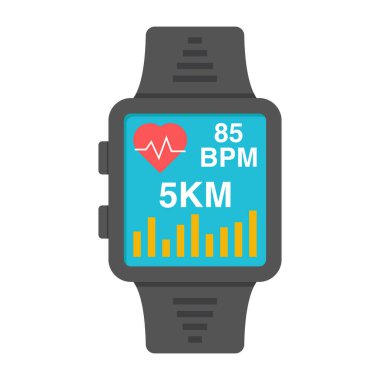 Fitness izleyicisinin son moda vektör tasarımı