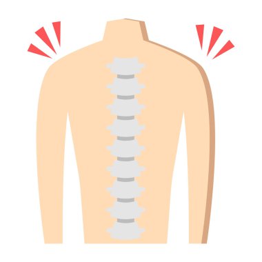 Omurganın vektör tasarımı 