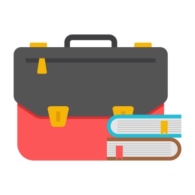 Okul çantasının modern tasarım simgesi