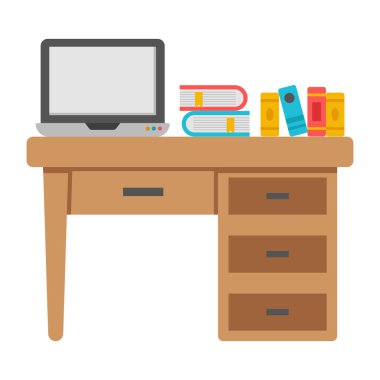 Çalışma masasının güzel bir tasarım simgesi