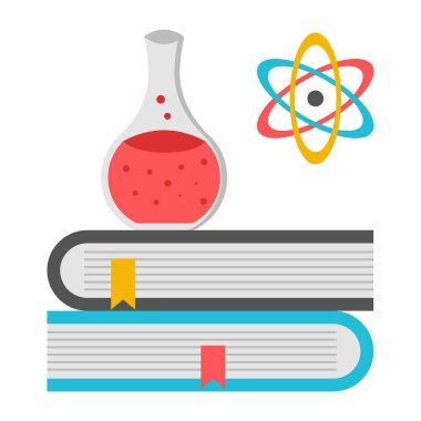 Perfect design icon of science books clipart