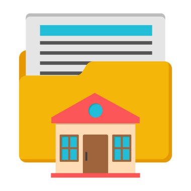 Özellik dizininin kavramsal düz tasarım simgesi