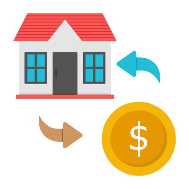 Ev ödemelerinin moda vektör tasarımı