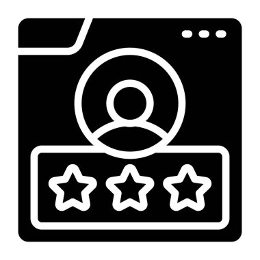 Web profilinin izometrik tasarım simgesi 