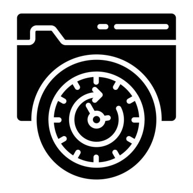 Web hız optimizasyonunun modern tasarım simgesi 