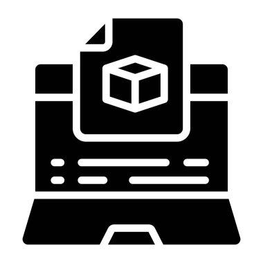 3d küpün düzenlenebilir tasarım simgesi