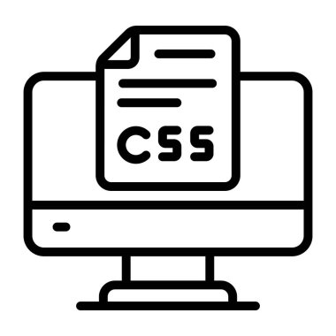 css dosyasının düzenlenebilir tasarım simgesi