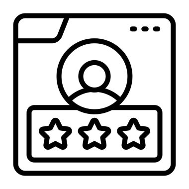 Web profilinin izometrik tasarım simgesi 