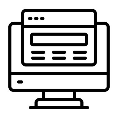 Modern design icon of web design 