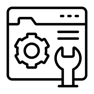 A unique design icon of web setting 