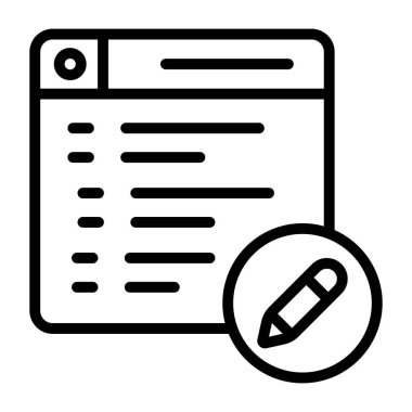 Yazının moda tasarım simgesi 