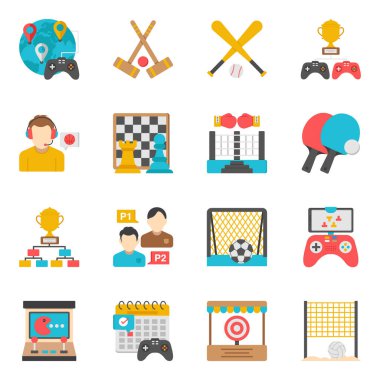 Medikal Düz Isometric Simgeleri