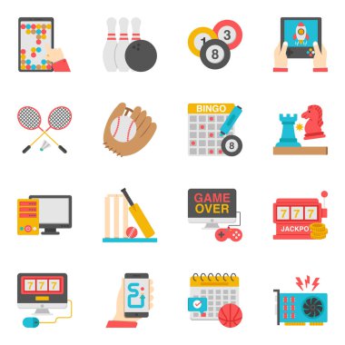 Medikal Düz Isometric Simgeleri