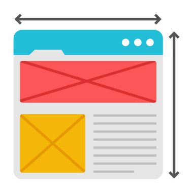 website icon. flat design style.