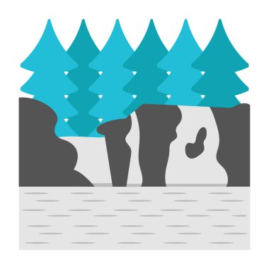 Orman manzarası doğa simgesi