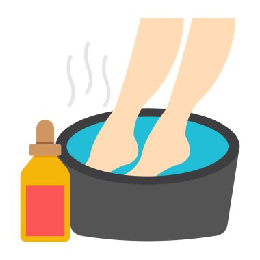 Spa tasarımı üzerinde beyaz arka plan, vektör çizim.