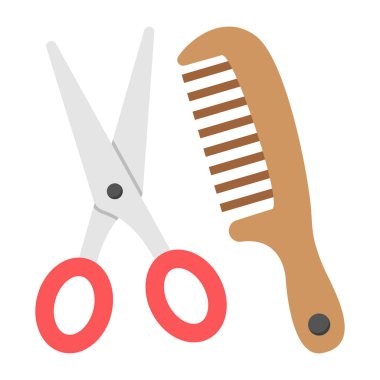 makas simgesi vektör illüstrasyonu