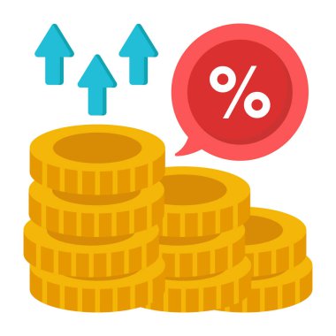 para sikkeleri ok vektör illüstrasyon tasarımı