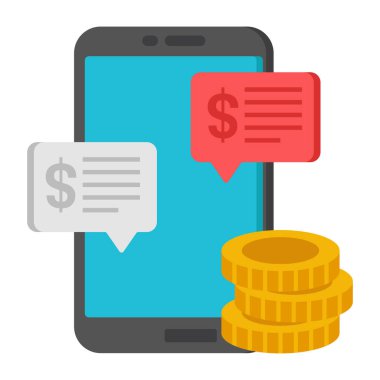 çevrimiçi ödeme vektörü simgesi