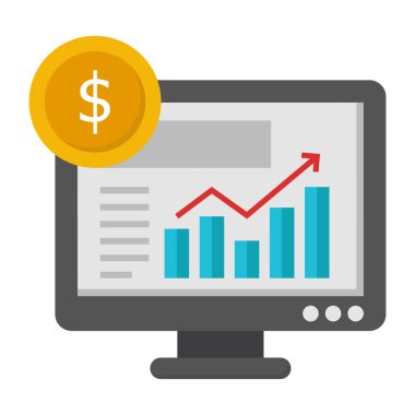 Çevrimiçi grafiğin yaratıcı tasarım simgesi