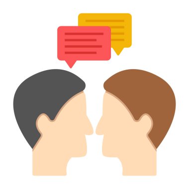 konuşma sohbet simgesi vektör illüstrasyon tasarımı