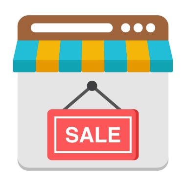 Elbise vektör simgesinde satış