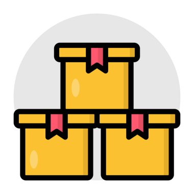 Düzenlenebilir bir karton dizayn simgesi