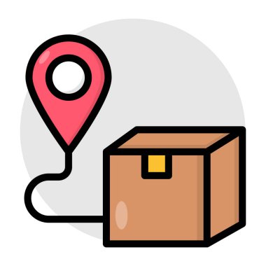 Modern design icon of parcel tracking