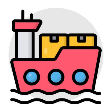 Kargo teknesinin en iyi indirme simgesi