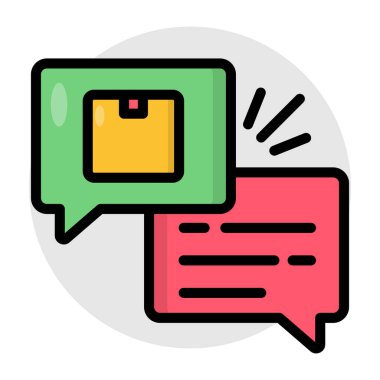 Lojistik sohbetin düzenlenebilir tasarım simgesi