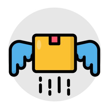 Hızlı paketin düzenlenebilir tasarım simgesi