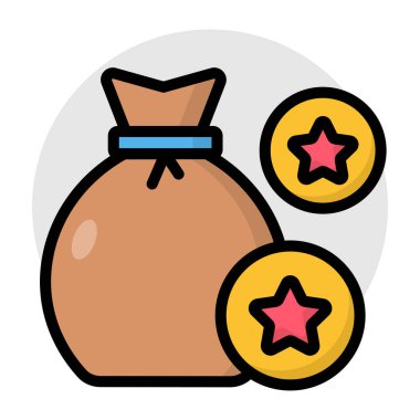 Para çantasının mükemmel tasarım simgesi