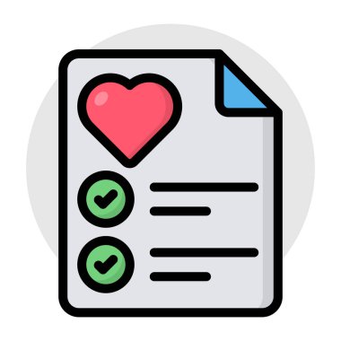 Perfect design icon of wishlist 