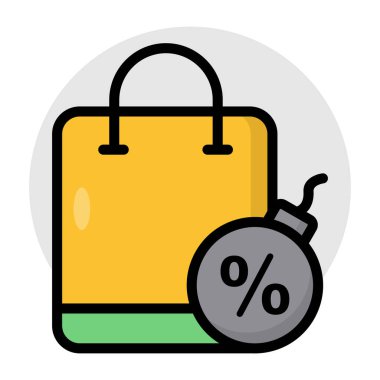 Alışveriş indiriminin son moda vektör tasarımı 