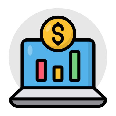 Finansal grafiğin moda vektör tasarımı